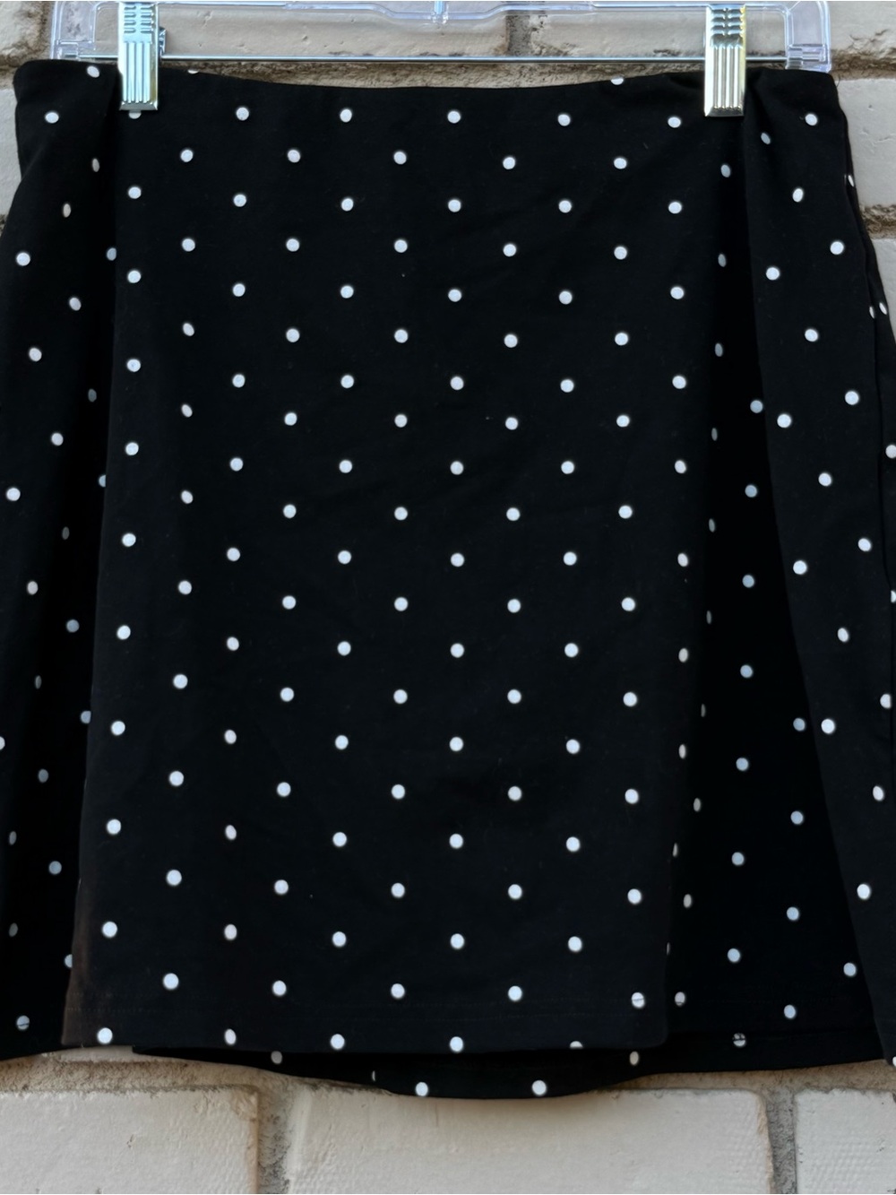 NWOT Cider Polkadot Skort in Black & White - Size 0XL (12)